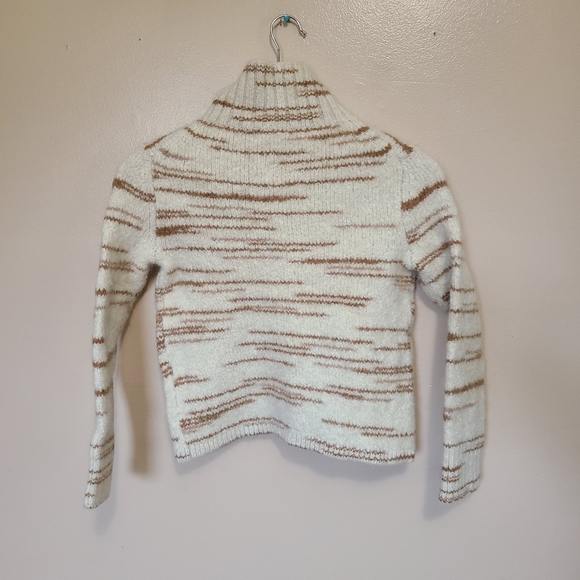 Banana Republic Wool Alpaca Stripe Turtleneck Sweater - Picture 4 of 6